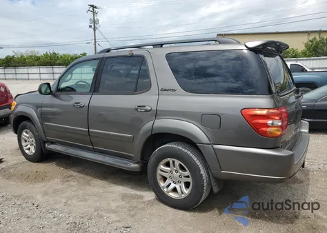 2004 Toyota Sequoia Limited from USA, damaged, VIN 5TDBT48A64S205846
